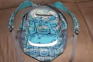 L.L.Bean Shark-Themed Book Bag for School Zip Closure - Picture 1 of 12