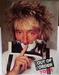 ROD STEWART - OUT OF ORDER 1988 TOUR CONCERT PROGRAM BOOK - VG+ CONDITION - Picture 1 of 1