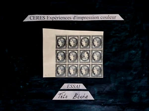 ~ FRANCE CERES / ESSAY - COLOUR & PAPER TRIAL / EXPERIMENT PRINT C 21 - Picture 1 of 2