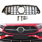 Black Front Bumper Grille Grill For Benz A Class W177 A180 A200 A35 AMG 2023-24