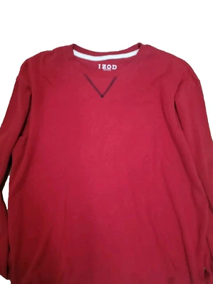 Izod Sleepwear Men's Long Sleeve Top Size XL Red - Imagem 1 de 3