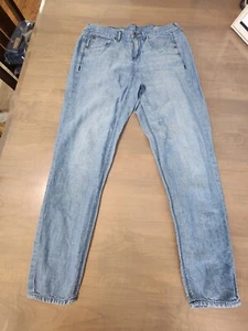 Pantalones Madewell Mujer 27 Azul Lino Mezcla Algodón Boyjean - Imagen 1 de 11