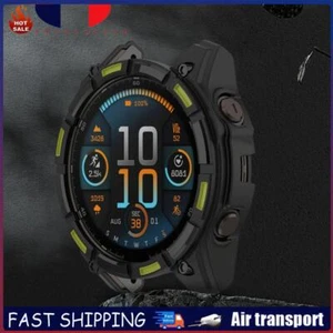 # Coque de protection creuse en TPU pour Garmin Enduro 3 (noir vert) - Afbeelding 1 van 8
