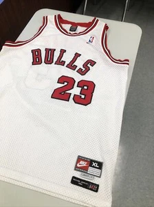 Nike Chicago Bulls Michael Jordan 1984 Mens XL White Jersey Flight Throwback VTG - Picture 1 of 16