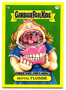 Dental FLOSSIE 77b 2011 Topps Garbage Pail Kids Flashback Series 3 Sticker GPK - Picture 1 of 2