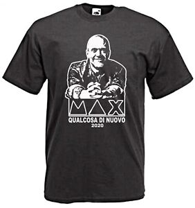 T-Shirt Max Pezzali Qualcosa di nuovo 883 Cantautore musica