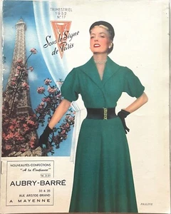 SOUS LE SIGNE DE PARIS n° 17 revue trimestrielle Printemps 1952 Mode Confection - Picture 1 of 4