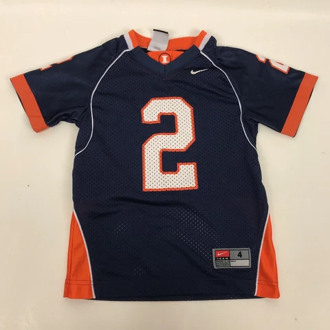 University of Illinois #2 Team Nike Football Jersey NCAA 4T Toddler Kids Cover