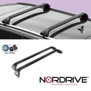NORDRIVE SNAP Dachträger für VOLVO XC70 (P2) - Offene Reling  2000-2007 - Foto 1 di 13