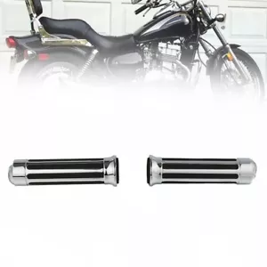 Handlebar Hand Grips 1" Aluminum & Rubber Fits For Honda Shadow/Magna 1987-12 - Foto 1 di 14