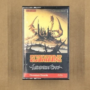SCORPIONS Cassette Tape LONESOME CROW 80s UK RELEASE Rock Metal VARIANT ARWORK - Picture 1 of 8