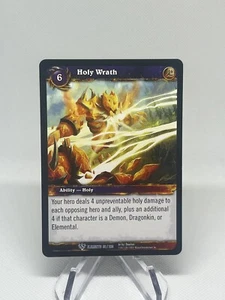 Holy Wrath - War of the Elements - World of Warcraft TCG WOW - Picture 1 of 2