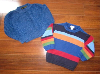 J.CREW Crewcuts ~ Unisex XXS 3T 4T ~ Lor of 2! Vintage Cotton Pullover Sweaters - Image 1 of 4