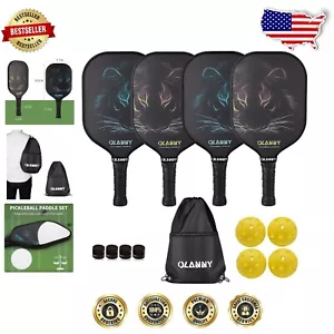 Ultra-Light Graphite Pickleball Paddle Set: Ready for Family Fun & Competition - Picture 1 of 9