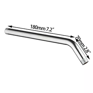 EUB Bath Chrome Stainless Steel 10" Round Rainshower Wall Mounted Shower Arm Set - Picture 1 of 1