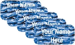 Personalized Clothing Name Labels for Camp, College, School Mix Color Background - Picture 1 of 24