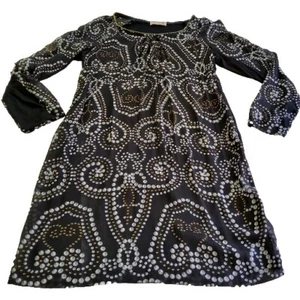 Moss and Spy - 100% Silk Dress - Size (14) - Unusual Striking Pattern Print - Picture 1 of 10