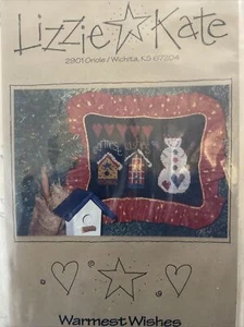 Lizzie Kate Warmest Wishes cross stitch Kit With Aida Cloth - Picture 1 of 1