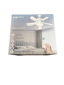 Socket Ceiling Fans with Lights and Remote- Socket Fan light with Dimmable Led36 - Picture 1 of 5