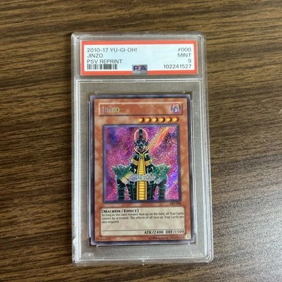 PSA 9 Yu-Gi-Oh! TCG Jinzo PSV-000 Secret Rare Unlimited - Image 1 of 2