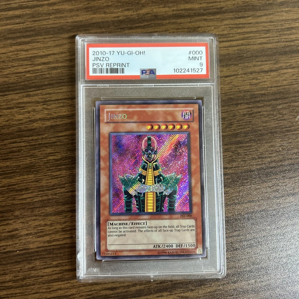 PSA 9 Yu-Gi-Oh! TCG Jinzo PSV-000 Secret Rare Unlimited - Image 1 of 2