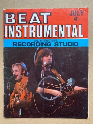 STILLS AND NASH BEAT INSTRUMENTAL MAGAZINE JULY 1970 STEPHEN STILLS AND GRAHAM N - Image 1 of 2