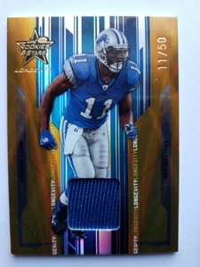 2005 Leaf Rookies & Stars Longevity Gold Roy Williams Jersey #/50 Detroit Lions  - Picture 1 of 1