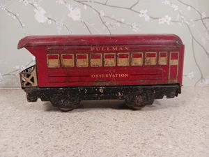 Pullman Observation Red Model Train Car - Picture 1 of 7