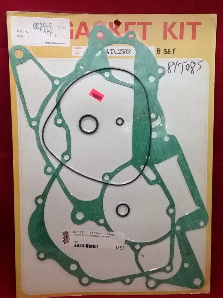 NEW CYCLE CRAFT 895-1211 LOWER BOTTOM END GASKET SET ATC250 1981-85 - Image 1 of 1