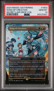 MTG PSA 10 Hatsune Miku Song Of Creation Foil 1603 Secret Lair Digital Sensation - Picture 1 of 2