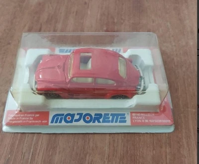 SCARCE BOXED VINTAGE MAJORETTE 202 VW BEETLE 1302 DIECAST MODEL RED VOLKSWAGEN - Image 1 of 4