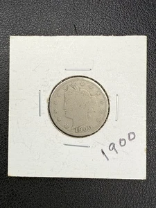 1900 Liberty Head V Nickel 5C G Good Circulated Condition - Picture 1 of 2