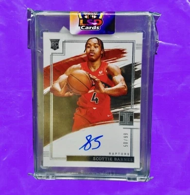 2021-22 Panini Impeccable Rookie /99 Scottie Barnes #RA-SBA Rookie Auto RC - Image 1 of 2