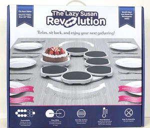 The Lazy Susan Revolution Turntable for Rectangular Long or Oblong Table NEW - Picture 1 of 2