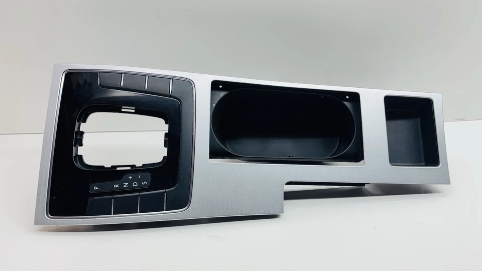 Portavasos consola central Volkswagen VW Passat 12-15 palanca de cambios bisel plateado Foto 1 de 4