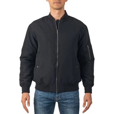 Alpine Swiss Damon Mens Bomber Jacket | Warm Quilted Flight Jacket with Pockets - Image 1 of 4