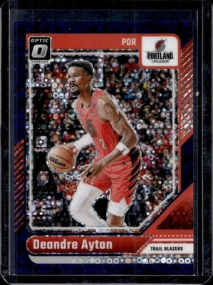 2024-25 Donruss Optic Deandre Ayton Fast Break Purple #96/99 Trail Blazers - Image 1 of 2