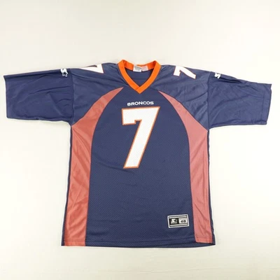 Camiseta de colección de los Denver Broncos para hombre grande de fútbol americano de la NFL John Elway años 90 Foto 1 de 4