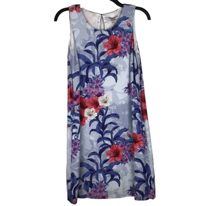 Nuevo con etiquetas Vestido Tommy Bahama Alameda Blooms Cambio Azul Rosa Floral Tropical Bolsillos XS - Imagen 1 de 10