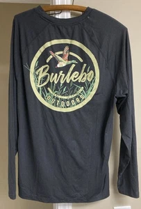Burlebo Outdoors Herren anthrazit Langarm Entenmuster Performance T-Shirt - Bild 1 von 6