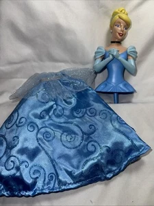 Disney Princess Cinderella Cake Topper 6" w Skirt Exc Cond Clean ESF See Photos - Picture 1 of 9