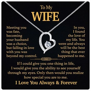 To My Wife Necklace from Husband With Heartfelt Message & Elegant Box - Soulm... - Bild 1 von 6
