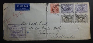 AUSTRALIEN 1931 LUFTPOST RATTY COVER STAWELL-SCHOTTLAND NOTE * WELTWEITER KOSTENLOSER VERSAND - Bild 1 von 2