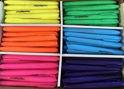 Versátil Juego de Iluminadores 150 Piezas - Puntas de Cincel No Tóxicas para Escuela y Oficina Foto 1 de 4