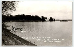 Postcard RPPC U.S. Port of Entry Upper Lake of the Woods Baudette Minnesota MN - Picture 1 of 2