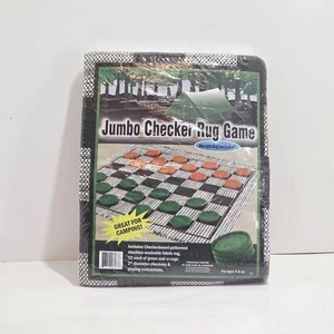 "NUEVA ALFOMBRA GRANDE a cuadros juego de mesa de colección con damas gigantes nueva en paquete sellada 28"" X 28"" alfombra" - Imagen 1 de 2