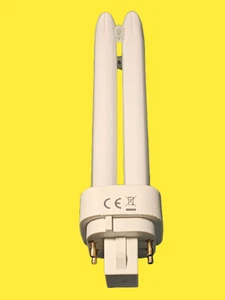 2 x Klingel 18W 4 Pin G24q-2 Kompaktleuchtstoffröhre 4 Pin FLD Birne Lampe kaltweiß - Bild 1 von 4