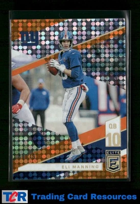 2019 Donruss Elite #78 Eli Manning Orange #/49 - Image 1 of 2