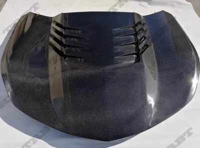 Cubierta de ventilación de salida de aire para capó de motor de fibra de carbono seco para Chevrolet Camaro 2016-24 Foto 1 de 3
