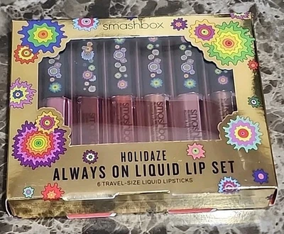 NIB Authentic Smashbox Holidaze Always On Liquid Lip Set of 6  Shades - Image 1 of 3